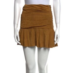 Veronica Beard Tan Mini Skirt